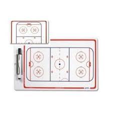10" x 16" dry erase hockey coaches board