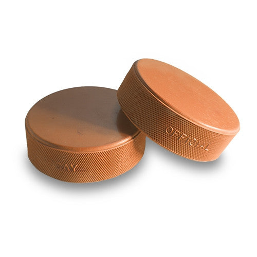 10 oz Weighted Orange Ice Hockey Pucks 