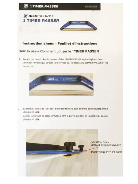 One Time Hockey Passing Aid Rebounder
