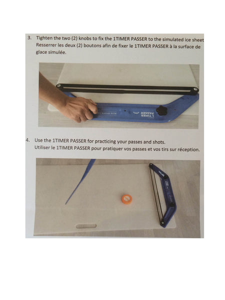 One Time Hockey Passing Aid Rebounder