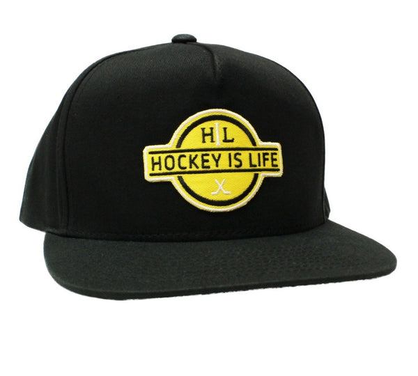 HIL Snap Back Hat Black / Yellow