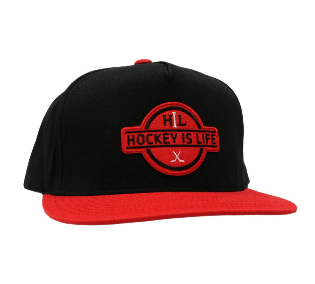 HIL Snap Back Hat Black / Red