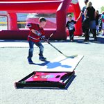 Power Drill 4 Way Hockey Pass Rebounder Outdoors