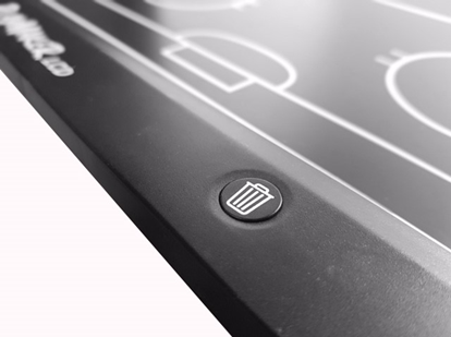 Playmaker LCD Hockey Coaches Board Erase Button